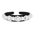 thumbnail image 1 of Diadema de perlas de gran tamaño hecha a mano con cuentas para accesorios para el cabello de adultos, diadema de perlas brillantes, artículo digno de regalo, 1 of 6