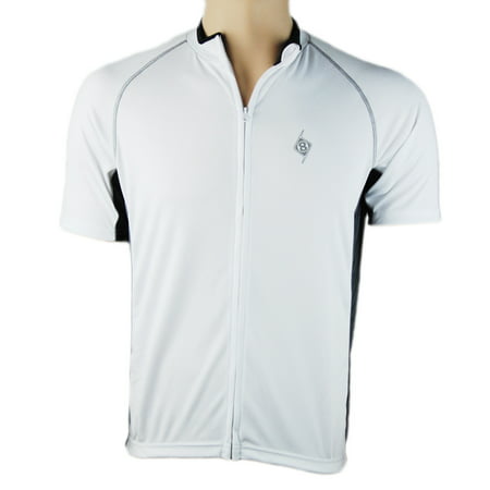 Origin8 Apparel TechSport Short-Sleeve Cycling Jersey Large - White