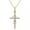 Gold, variant on Women Cross Necklaces Pendant Rhinestone Gold Silver Plated Engagement Jewellery-Silver