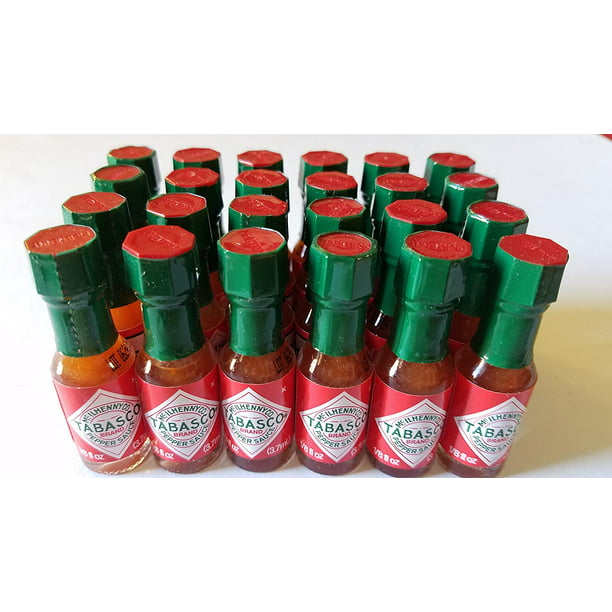 Mini Tabasco Original Pepper Sauce Bottles 1/8 Oz. Box