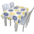 thumbnail image 3 of EREHome Yellow And Blue Rudder Tablecloth 60x104 inches, 3 of 4