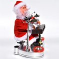 thumbnail image 2 of Matsuzay Muñecos de música de Piano realistas de Papá Noel eléctrico, juguetes de saxofón, juguete de tambor exquisito, adornos navideños, figurita Kits de decoración para fiestas Vistoso Matsuzay HA027330-01, 2 of 5