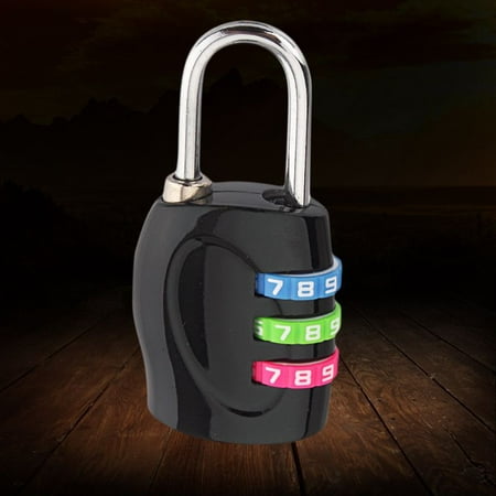 3 Digit Combination Padlock Luggage Case Lock Metal Secure Password Code