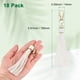 thumbnail image 3 of Uxcell 18-Pack Borlas de Cuero PU de 5.9 Pulgadas Pequeñas para Llaveros Blancas con Anillos para Manualidades de Bricolaje, 3 of 7