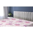 thumbnail image 5 of Ambesonne Floral Fitted Sheet, Pastel Soft Flowers Motif, Full Size, Pale Rose Purple Blush, 5 of 5