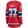 thumbnail image 3 of Women's Fanatics Kirby Dach Red Montreal Canadiens Home Breakaway Player Jersey, 3 of 3
