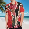 thumbnail image 5 of High Quality Hawaiian Shirts for Men Short Sleeve Aloha Beach Shirt Floral Summer Casual Button Down Shirts Blouses FB8HJK, 5 of 7