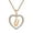 U, variant on Guodhu Initial Heart Necklace for Women CZ Heart Letter A-Z Name Alphabet Pendant Necklace Valentine's Day gift