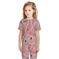 thumbnail image 4 of Balery Flamingos Conjunto de Pijama Infantil de Manga Corta con Estampado – Ropa de Dormir de Algodón Suave-Medium, 4 of 4