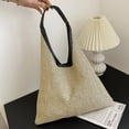 thumbnail image 5 of Jiibva Weave Shoulder Bag for Women Crossbody Bag Straw Shoulder Bag Bucket Handbags for Beach Holiday Shoulder Bags, 5 of 7