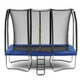 thumbnail image 4 of Exacme 9 x 14 FT Outdoor Rectangle Trampoline for Kids, 330lb Capacity Recreational Trampolione with 4 Wind Stakes, Storage Bag, Ladder(Blue), 4 of 8