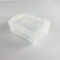 Pen + Gear Plastic Craft Storage Crayon Box, Clear Color, Desktop Organizer