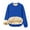 Blue1, variant on AherBiu Crewneck Sweatshirts for Women Fleece Lined Thermal Warm Basic Winter Long Sleeve Tops Pullover