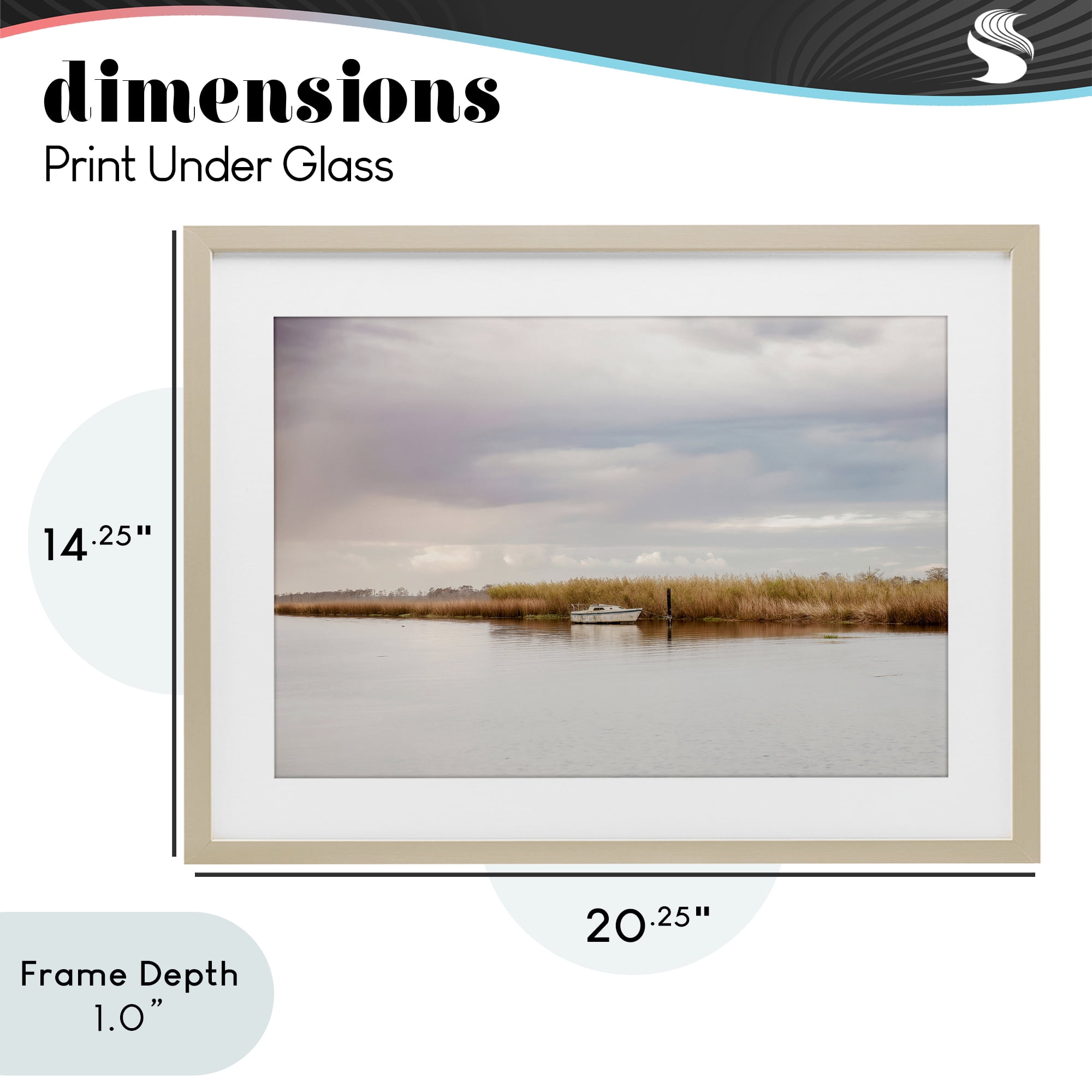 Stupell Industries Magical Mooring Landscape Birch Framed Print Under Glass, design by Christy Berry