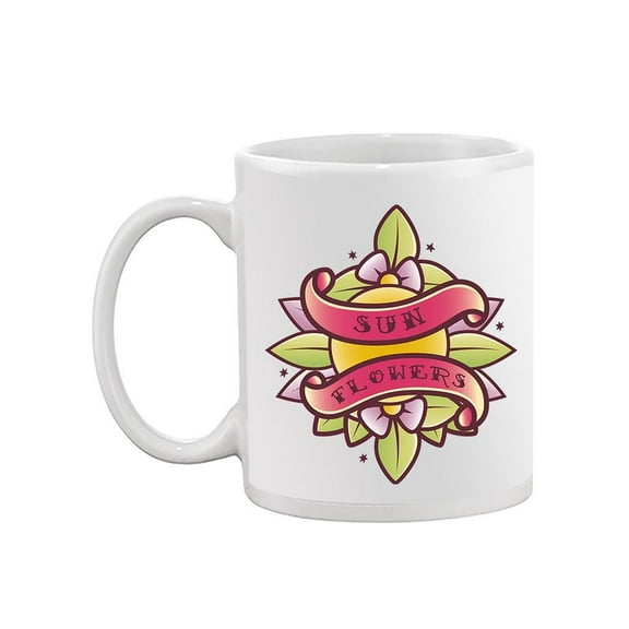Sunflowers Ribbon Mug  -Image by Shutterstock,