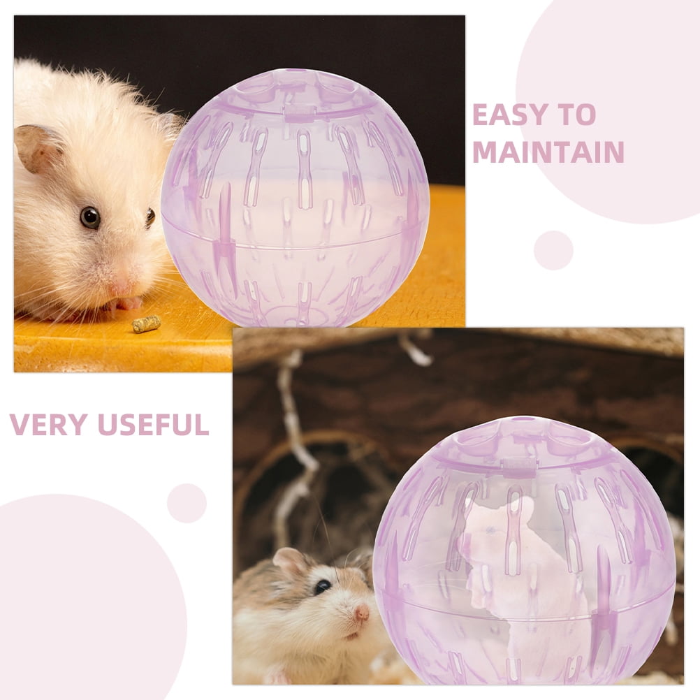 PTOOTP Hamster Running Wheels Hamster Exercise Ball Round Pink 1Pack