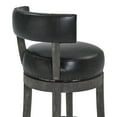 Flint 26" Counter Wood Swivel Height Barstool in American Grey Finish