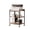 Rustic Brown, variant on Zenira 32 inch 3 Tier Storage Shelf, Freestanding Organizer Rack, Black
