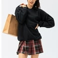 thumbnail image 3 of B91xZ Jupes Midi Plissées pour Femmes Longueur Genou Décontractée Jupe Midi Évasée Extensible, Rouge TG, 3 of 4