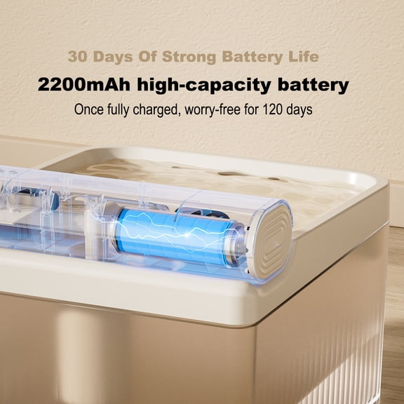 Water Wireless Cat Water Fountain Battery Operated 4L For Pets Dog Cat Water Dispenser Filter Chip Water Purification