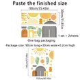 thumbnail image 4 of LADIGASU Bohemian Style Sun Arched Door Leaf Wall Sticker Salón Dormitorio Decoración Del Hogar Vinilo Pared Rebajas Flash Deals 1X Adhesivo Mural, 4 of 6