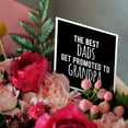 thumbnail image 3 of 3drose, the Best Dads Get Promoted to Grandpa. White Lettering on Black., 6 Greeting Cards with Envelopes, 3 of 7