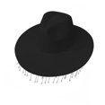thumbnail image 4 of Sombrero de vaquero Yinane Fedora Jazz Unisex Blanco, 4 of 5