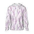 thumbnail image 1 of Fotbe Lavender Flowers Chaqueta con Protección Solar UPF 50+ para Hombre y Mujer, Camisa con Capucha y Bolsillos-X-Large, 1 of 7