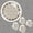 White, variant on Elegant ABS and Crystal Glass Door Knobs - 3 Colors (Black/White/Silver) - Stylish and Durable Cabinet Handles for Home Entry and Interior Doors