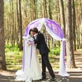 thumbnail image 5 of 1pc/2pcs Wedding Arch Draping Fabric,216.5in Wedding Arch Drapes Sheer Backdrop Curtain,Wedding Ceremony Reception Swag, 5 of 6