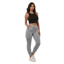 Soft Fleece Lined Cargo Sweatpants - Light Heather Gray