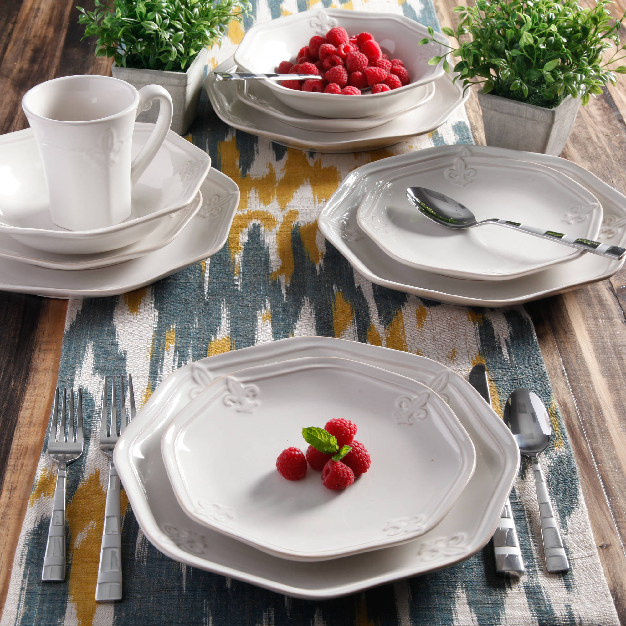 Better Homes & Gardens Country Crest Dinnerware, Set Of 16 - image 2 of 8