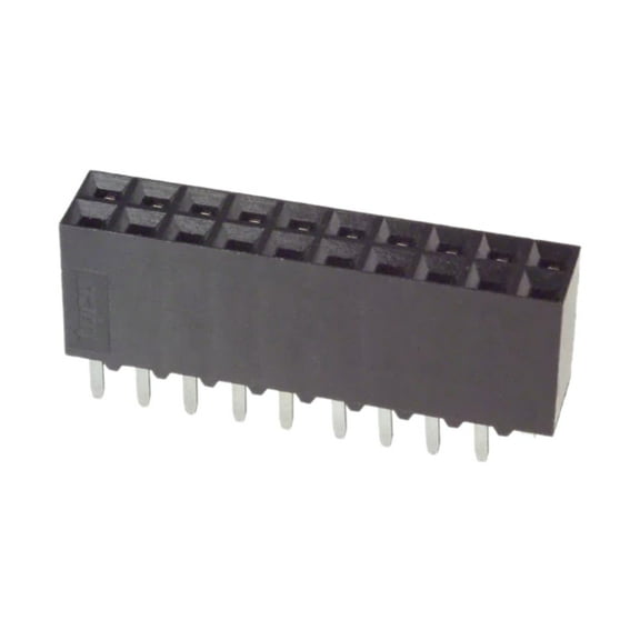 1-534206-0 Connector Receptacle 20 Position 0.100" (2.54mm) Through Hole Gold