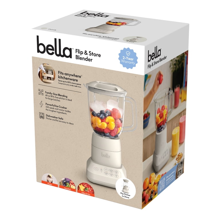 bella 10 Speed Countertop Blender, 48 oz Dishwasher Safe Pitcher