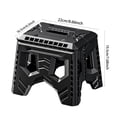 thumbnail image 2 of Foldable Step Stool 8 Inch - Portable Stool for Home & Outdoor, Non- Kitchen Bathroom Garden Stool, Supports 400lbs, Compact for Camping & Hiking, 2 of 4