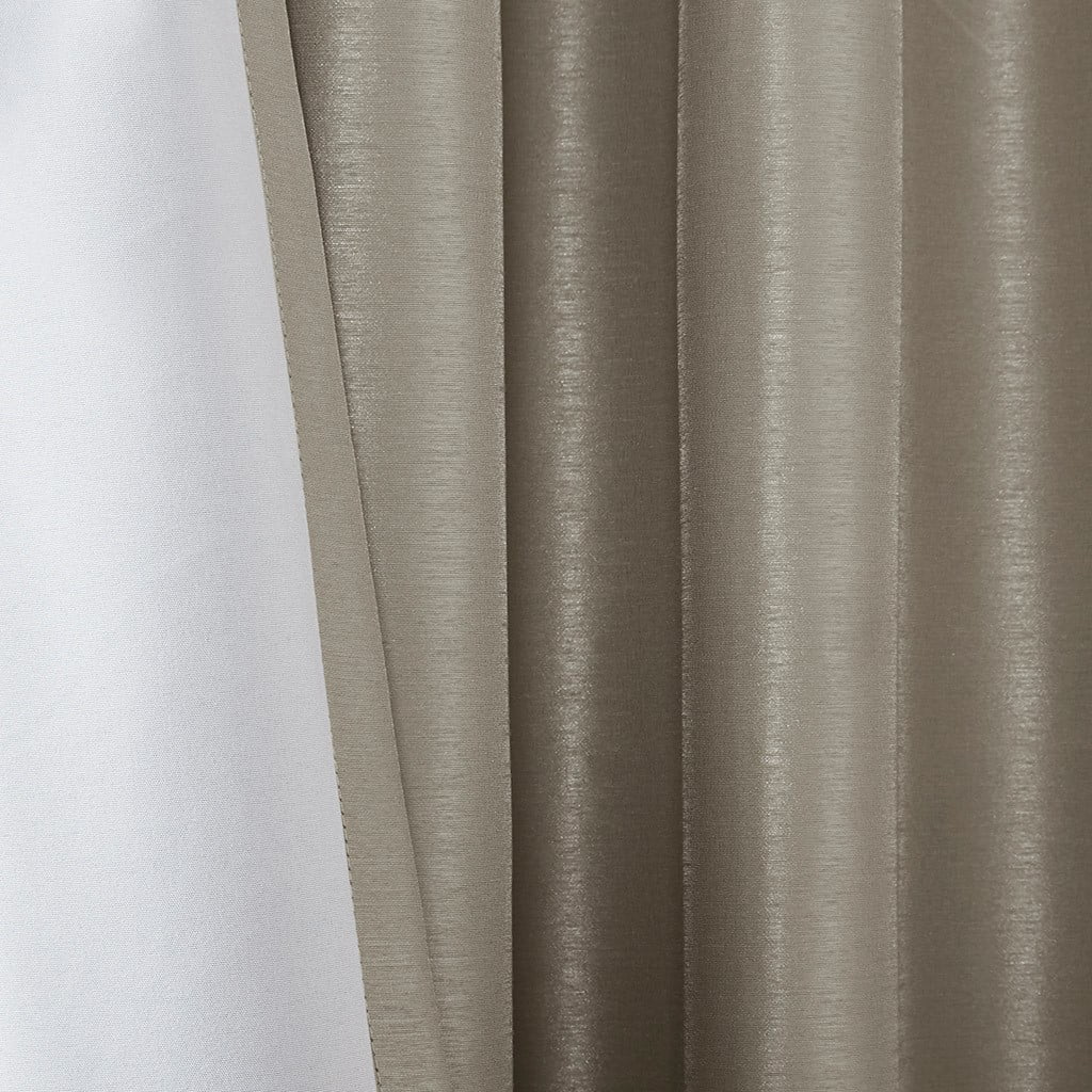 MAYEERTY 50x84" Blackout Twist Tab Window Curtain Panel, Pewter