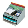 thumbnail image 5 of Mind Reader Desktop Organizer, Vertical File Holder, Paper Trays, Office, Plastic, 12.5"L x 11.75"W x 9.5"H, Gray, 5 of 6