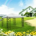 thumbnail image 4 of Housse de Gazebo Extérieure Imperméable, Housse de Toit de Gazebo Escamotable, Toile de Remplacement pour Cour, Jardin, Cour Arrière, 4 of 9