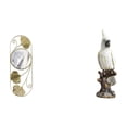 thumbnail image 1 of Escultura de loro reflectante, espejo, figura de animal, resina, decorativa, para pared, entrada, pasillo, sala de estar, armario, centro de mesa, ado, 1 of 8