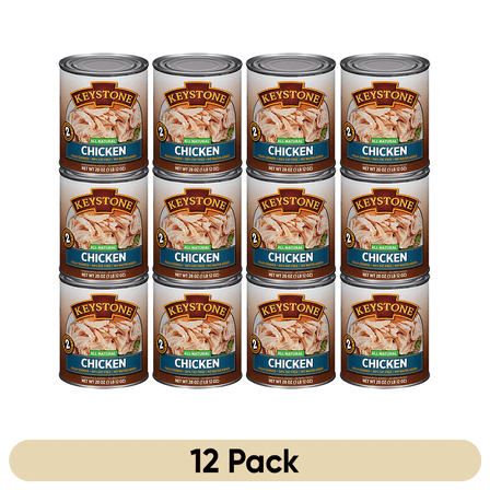 Keystone Fully Cooked Chicken, 28 oz Cans, 12 Pack
