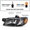 thumbnail image 2 of For 1997-2005 Pontiac Montana Chevy Venture Black Headlights Assembly L+R Pairs, 2 of 7