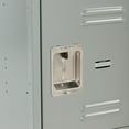 thumbnail image 6 of Global Industrial 3-Tier 3 Door Locker, 15"W x 15"D x 78"H, Gray, Unassembled, 6 of 6