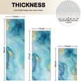 thumbnail image 4 of Blue and Gold Marble Wavy Veins Pattern Kitchen Rugs Sets Of 3,Kitchen Runner Rugs Non Skid Washable,Decorative Kitchen Floor Mats for Kitchen,Sink,Laundry,17"x30"+ 17"x47" + 17"x59", 4 of 6