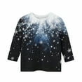 thumbnail image 5 of ITSAME Boys Girls 3/4 Sleeve Shirt, Xmas Graphic Crewneck Fashion Casual Spring Fall Christmas Holiday Tops Multicolor 3T, 5 of 7