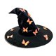 thumbnail image 1 of Sombrero de bruja de Halloween, decoración novedosa gótica, cómodo sombrero de disfraz de bruja para fiesta Mariposa naranja, 1 of 8
