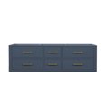 thumbnail image 3 of Castor 60 in W Blue Double Bath Vanity, 3 of 7