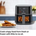 thumbnail image 2 of Chefman - Freidora de aire compacta de 4 cuartos de galón para comidas rápidas y fáciles, con tecnología Hi-Fry para resultados extra crujientes, ventana de fácil visualización, controles táctiles con, 2 of 5
