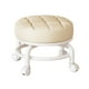 thumbnail image 3 of Taburete giratorio 360 degree Macarena Asiento bajo con ruedas Beige, 3 of 8