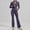 A1_Dark Purple, variant on Women's 2 Piece Tracksuit Sets Long Sleeve Zipper Jacket with Athletic High Waist Flare Long Leggings Slim Fit Casual Sport Workout Outfit Athleisure Tracksuit Jogger Loungewear Set Beige L