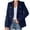 Navy, variant on Blazers for Women Business Long Sleeve Blazer Casual Open Front Double Breasted Suit Jackets Elegant Lapel Collar Cardigan